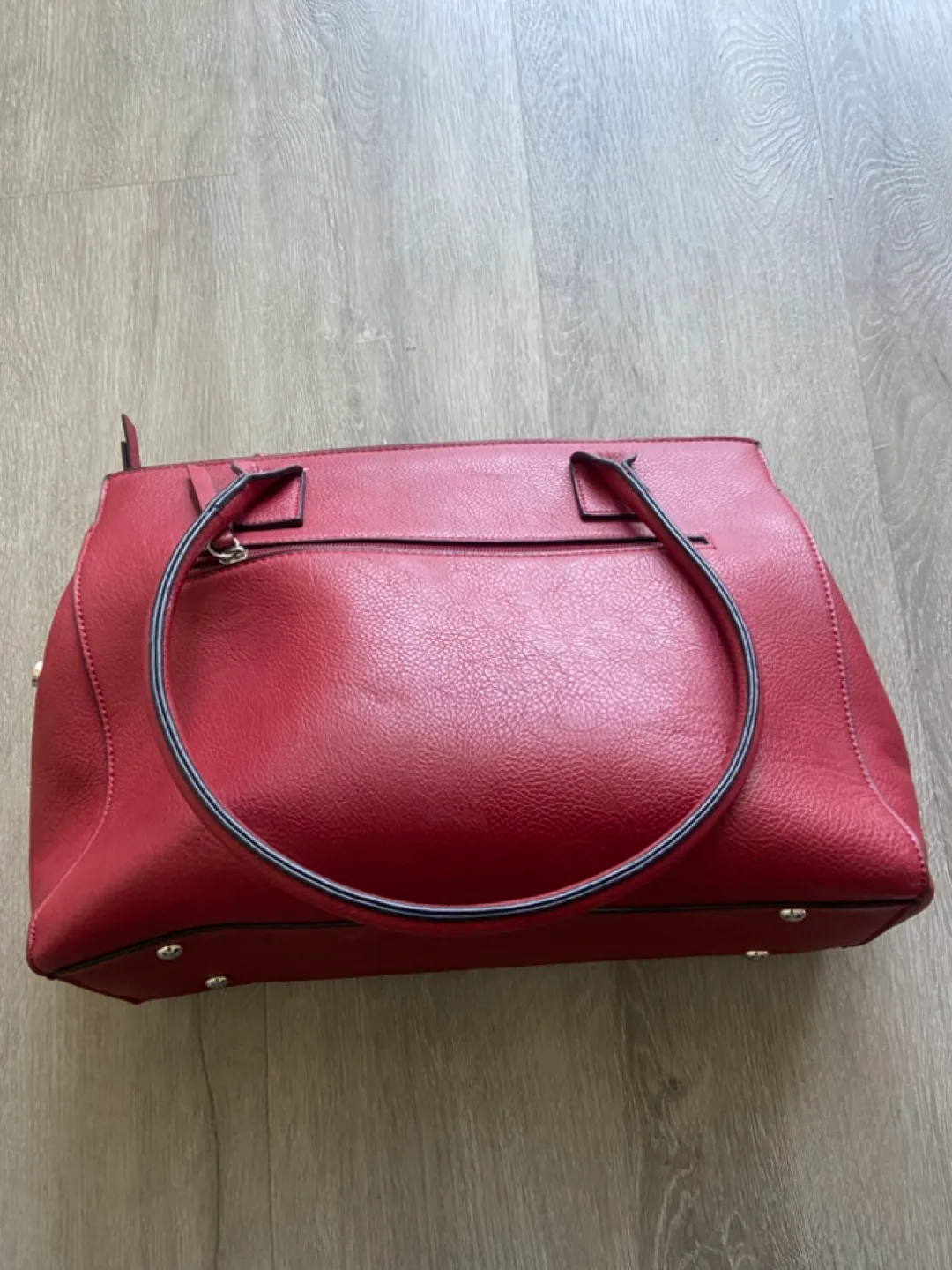 Emily + Noah Red Tote Bag image indicator(2)