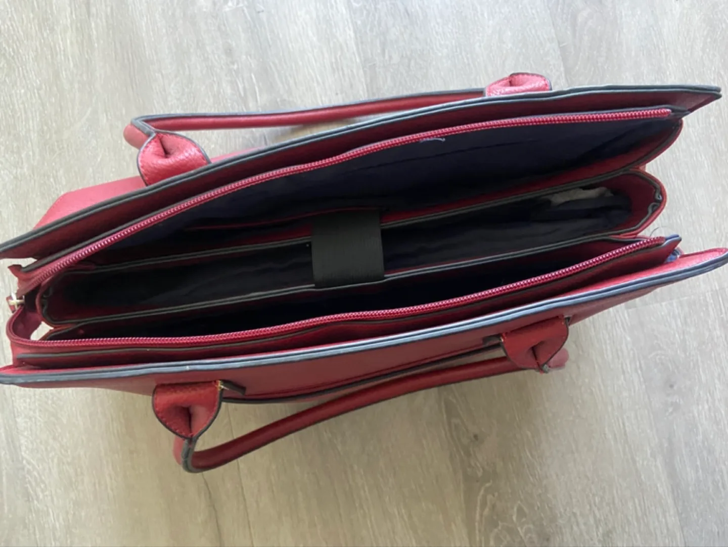 Emily + Noah Red Tote Bag image indicator(3)