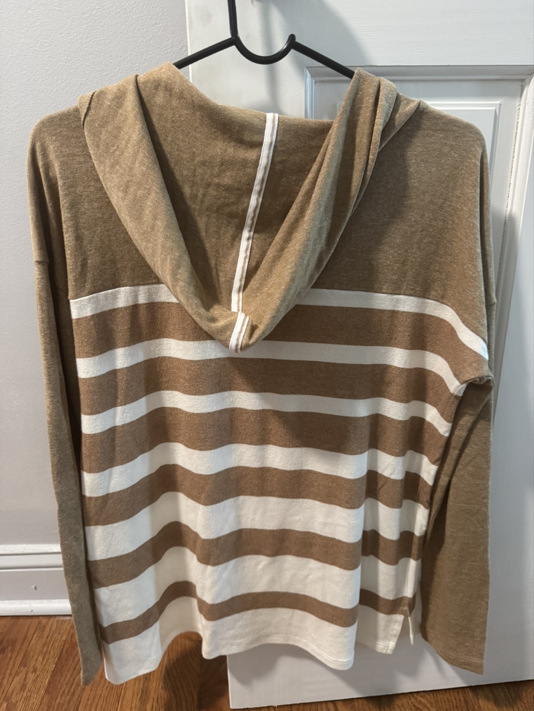 Street One Brown and White Striped Hoodie - photo 3