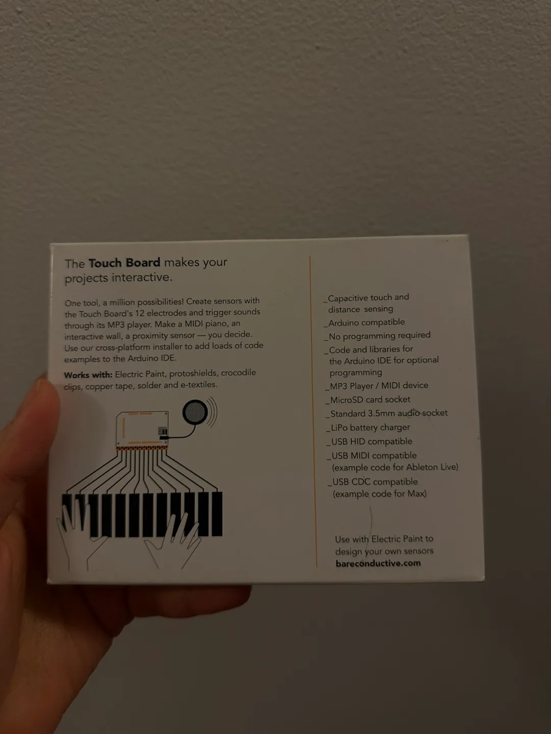 Bare Conductive Touch Board - Make any surface interactive! image indicator(2)