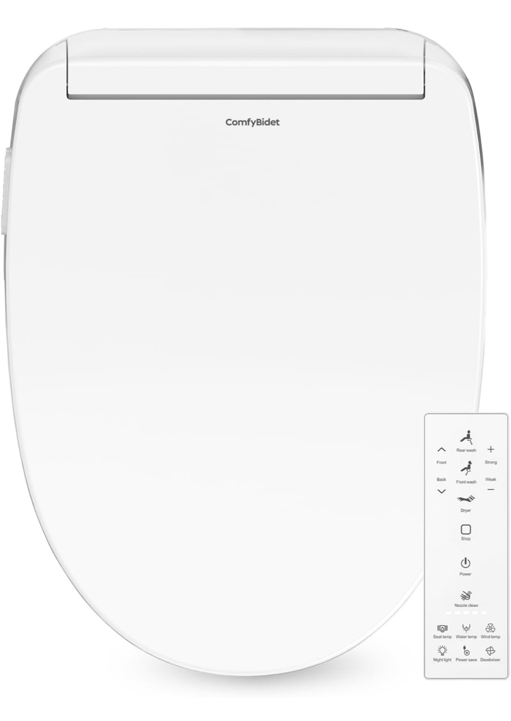 ComfyBidet Smart Bidet Toilet Seat - White - photo 4