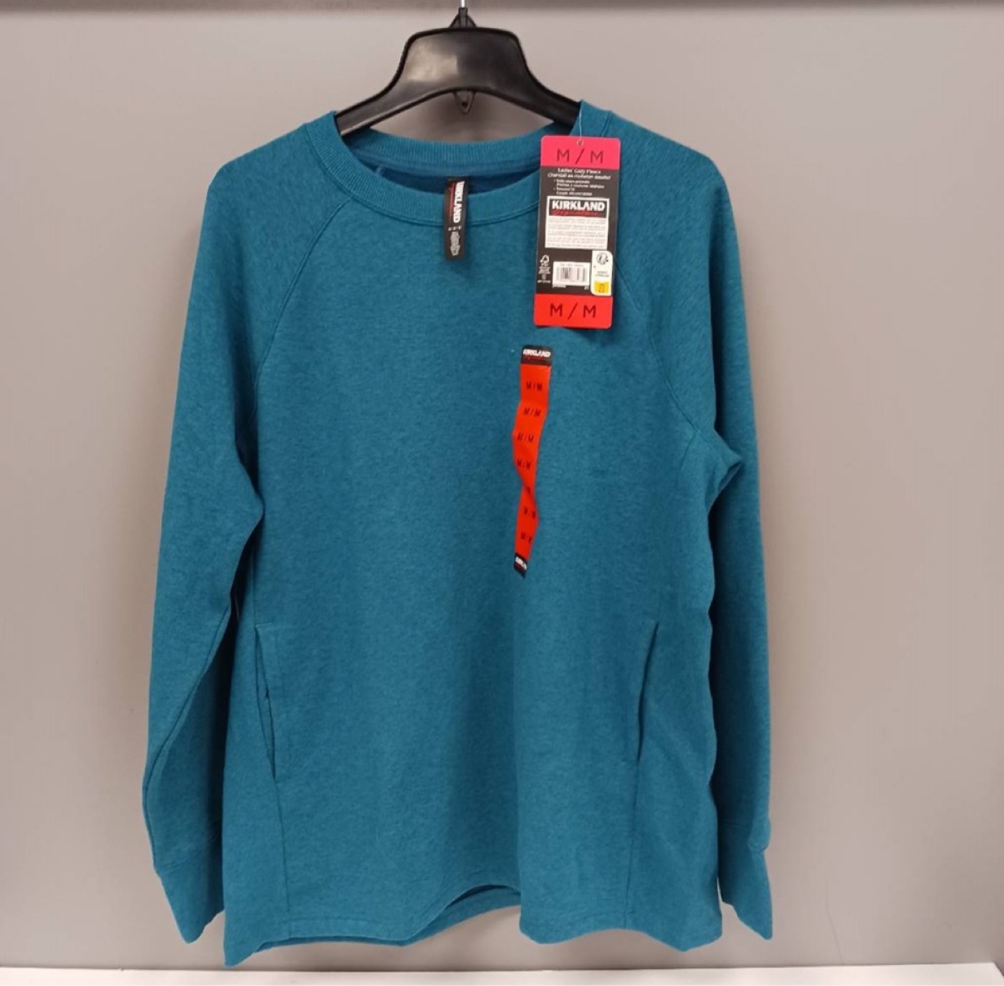 Kirkland Women's Teal Crewneck Sweatshirt