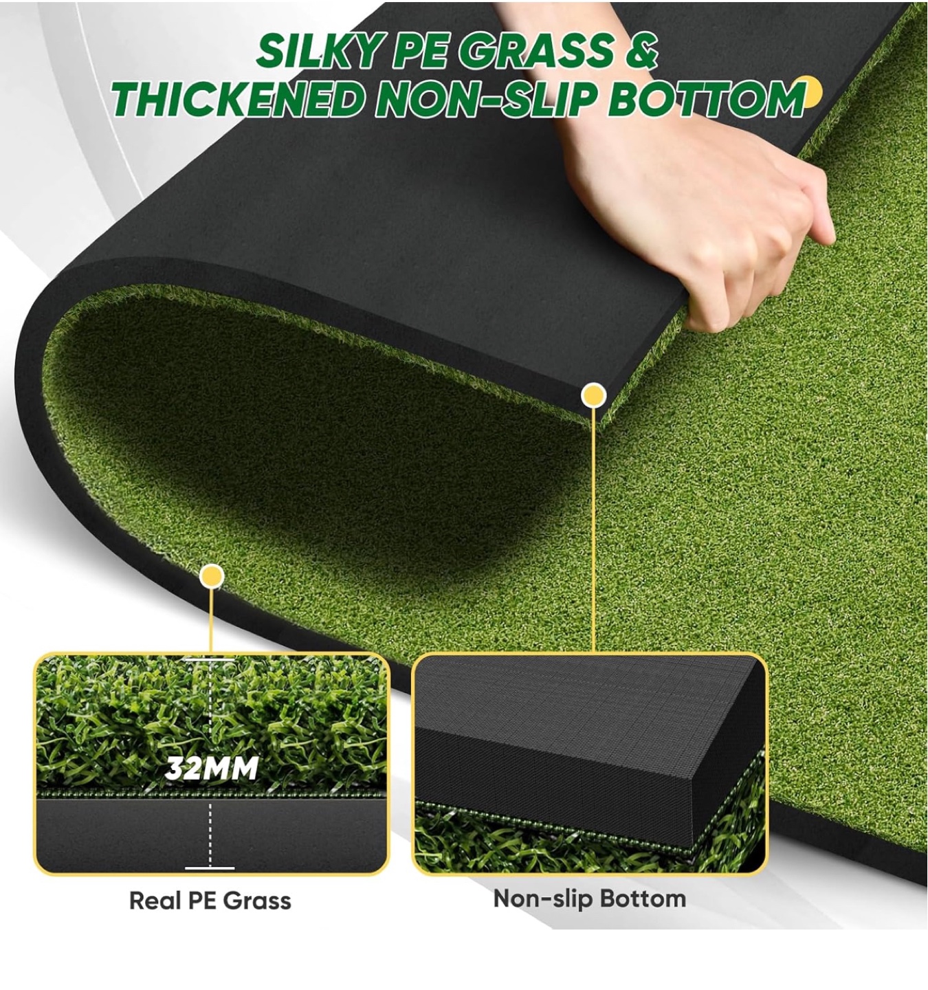 Golf Practice Mat with Balls and Tees - photo 4