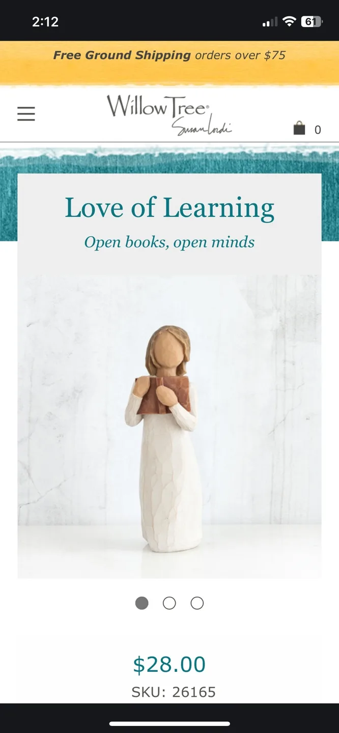 Willow Tree Love of Learning Figurine thumbnail