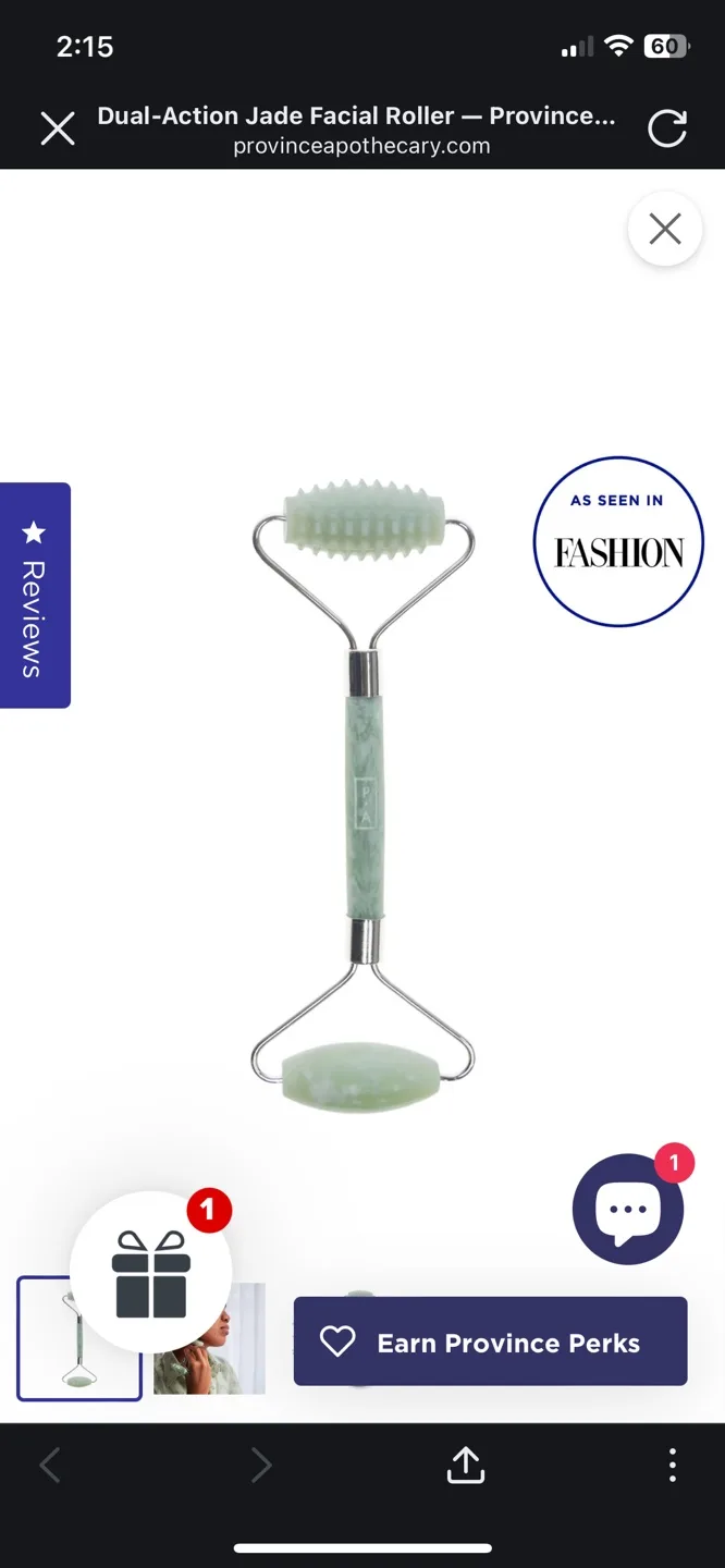 Province Apothecary Dual-Action Jade Facial Roller thumbnail
