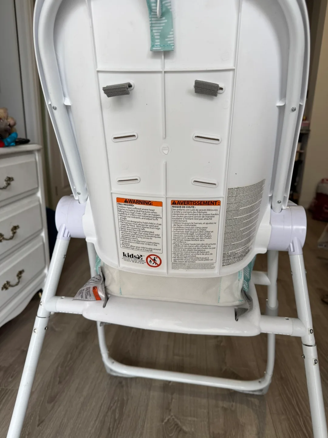 Baby High Chair - Teal and Grey image indicator(10)