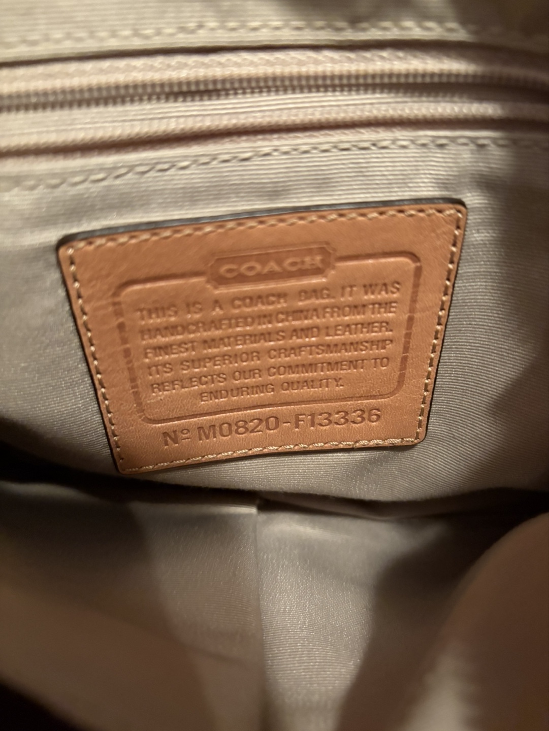Coach Shoulder Bag Tan & Beige - photo 2