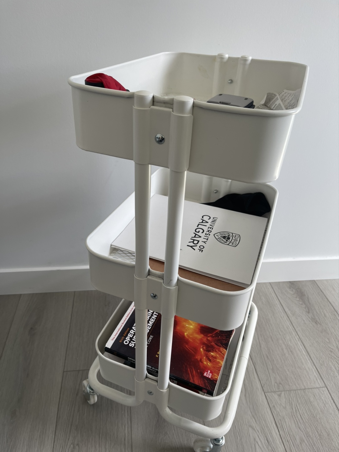 Three-Tier Rolling Cart - White from ikea - photo 2