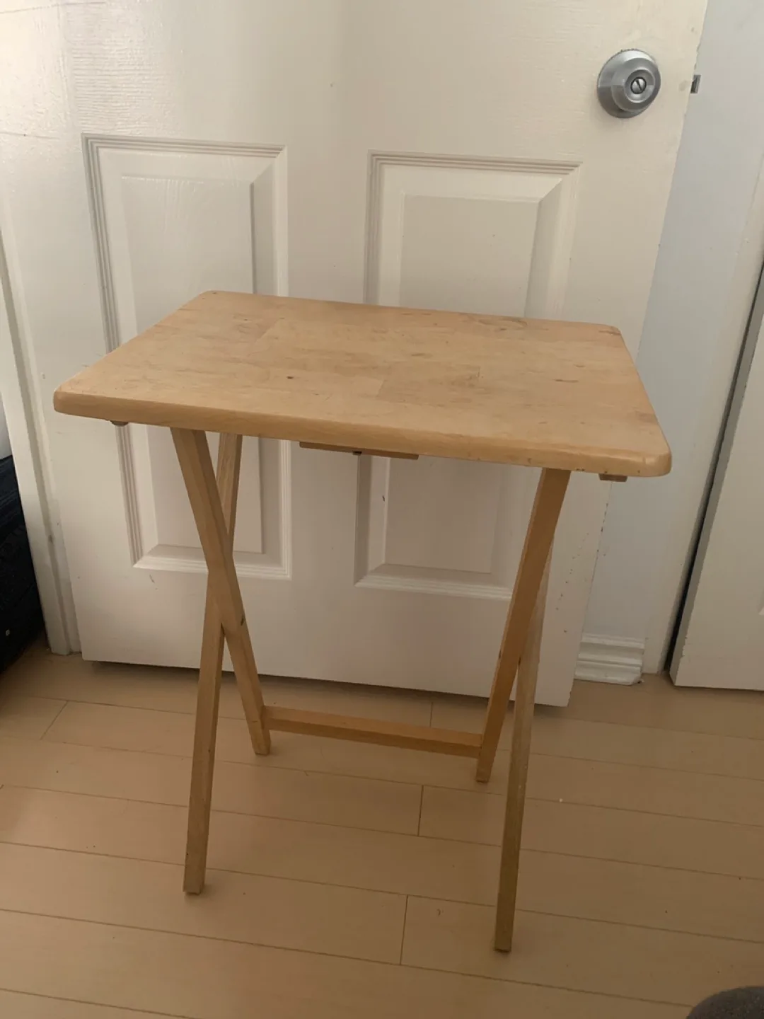 Foldable Wooden Serving Tray Table thumbnail