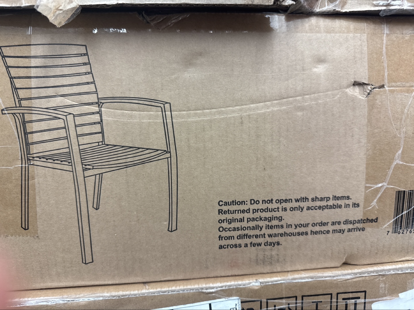 Outdoor Patio Arm Chair - Dark Gray - photo 2