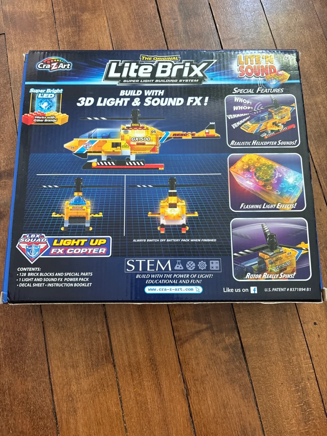 Lite Brix Light Up FX Copter Building Set image indicator(2)