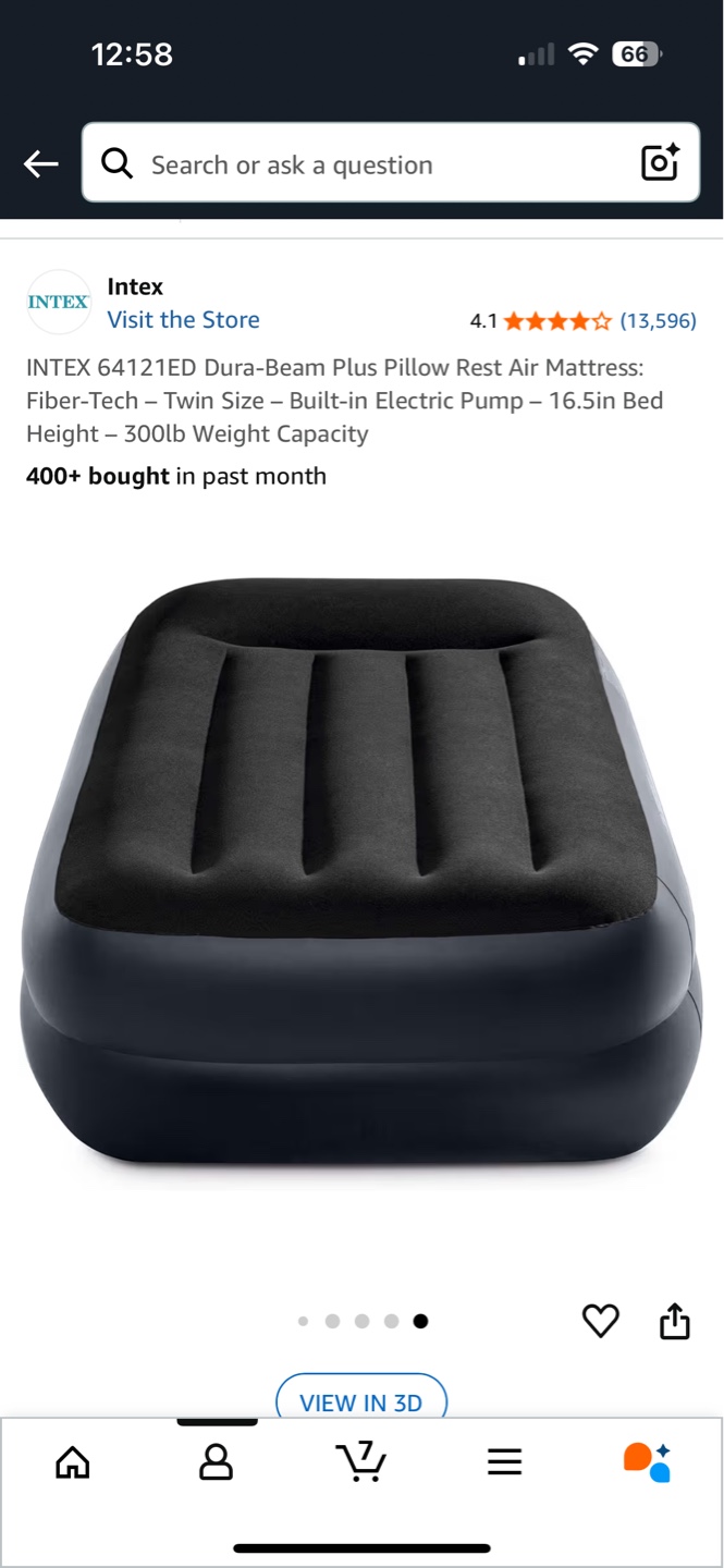 INTEX 64121ED Dura-Beam Plus Pillow Rest Air Mattress - Twin - photo 5