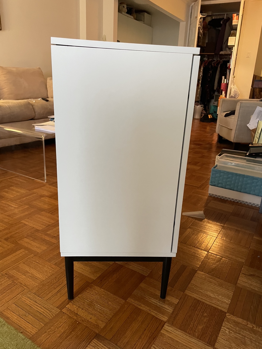 White Cabinet with Black Legs - photo 5