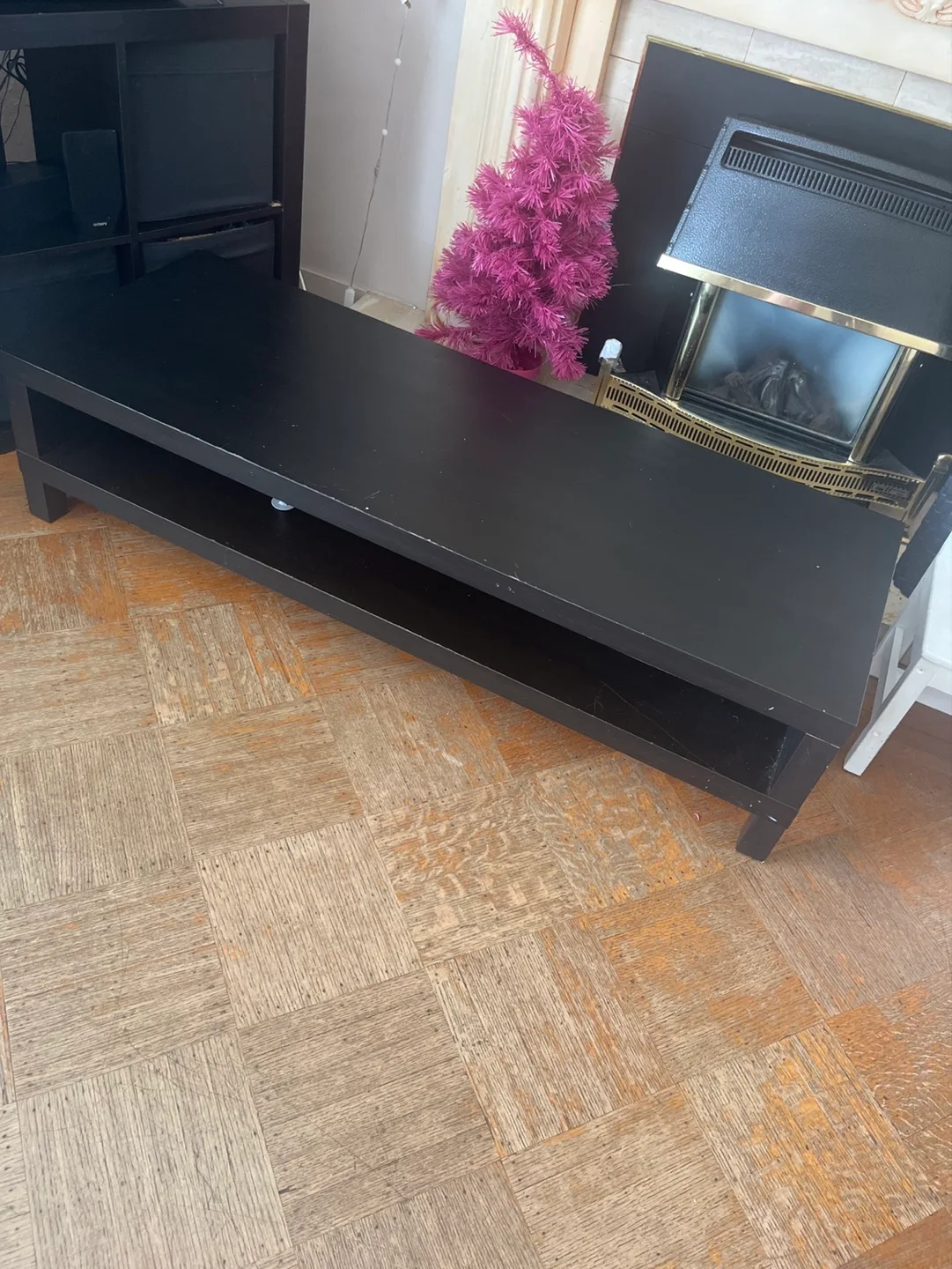 NEED GONE ASAP! IKEA Black TV Stand Media Console #freecycle image indicator(3)