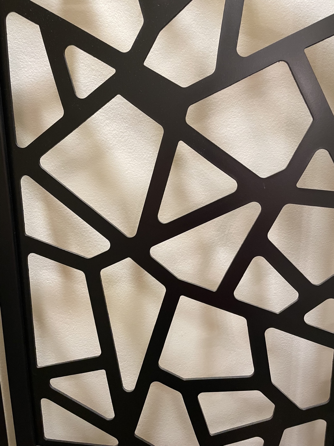 Black 3-Panel Room Divider - photo 3