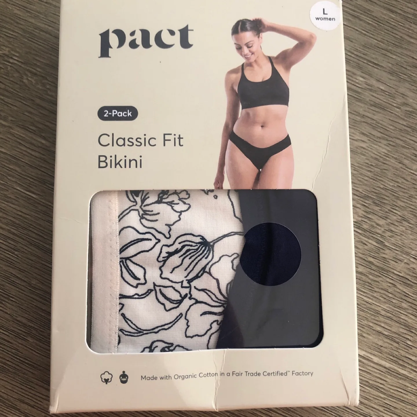 Pact Organic Cotton Classic Fit Bikini Underwear 2-Pack thumbnail