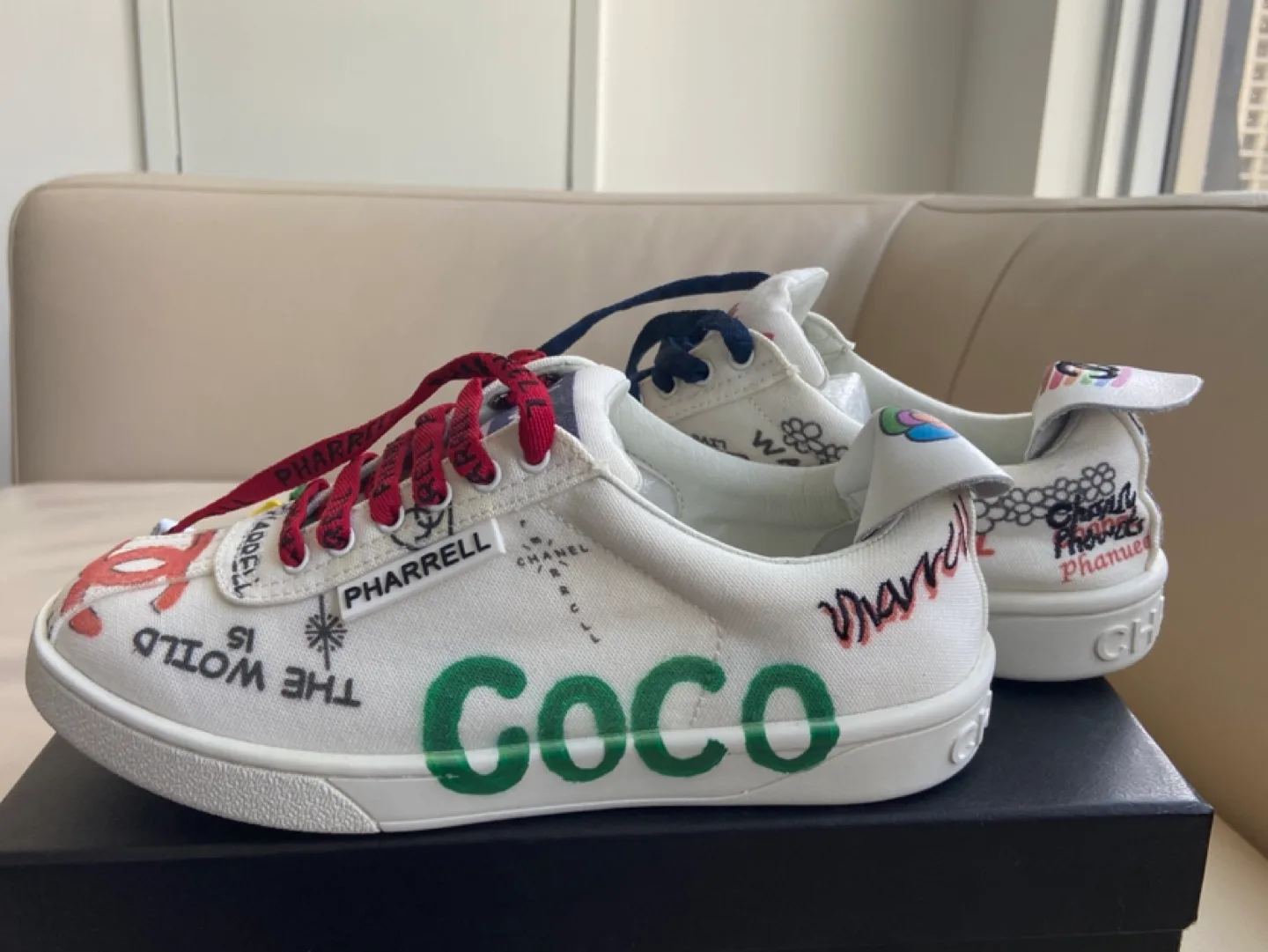 Chanel x Pharrell Williams Graffiti Sneakers image indicator(3)