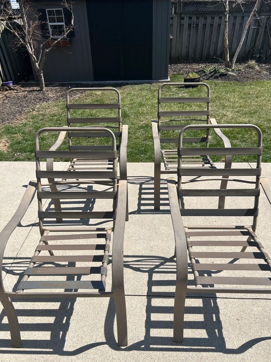Four Outdoor Patio Chairs with Cushions image indicator(2)