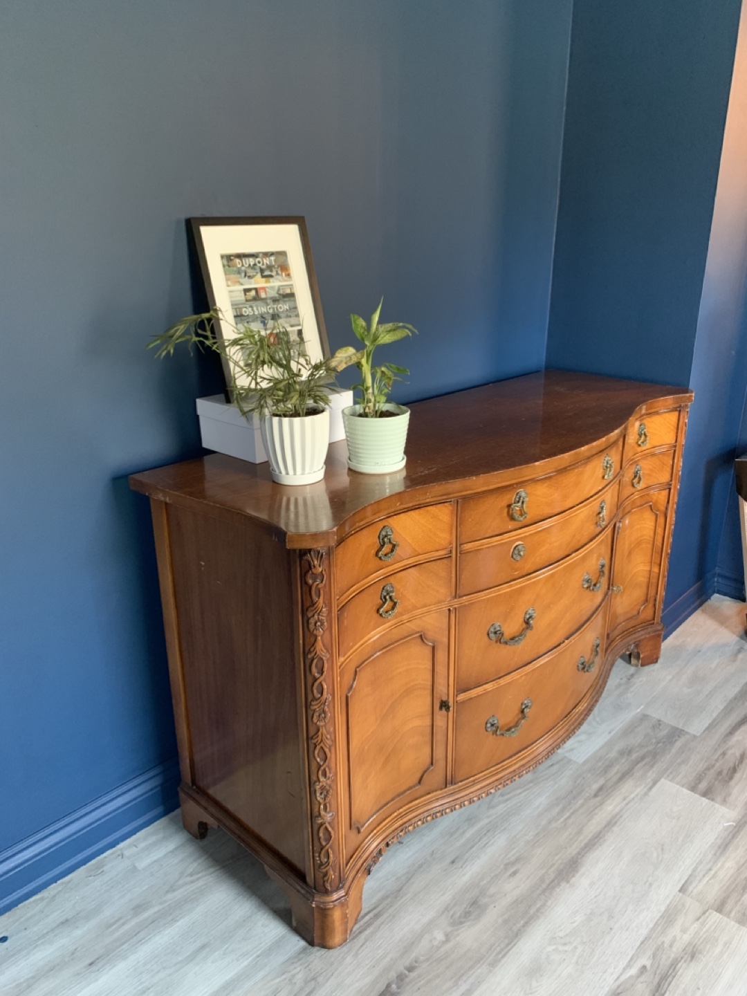 Vintage Wooden Buffet Server - photo 3