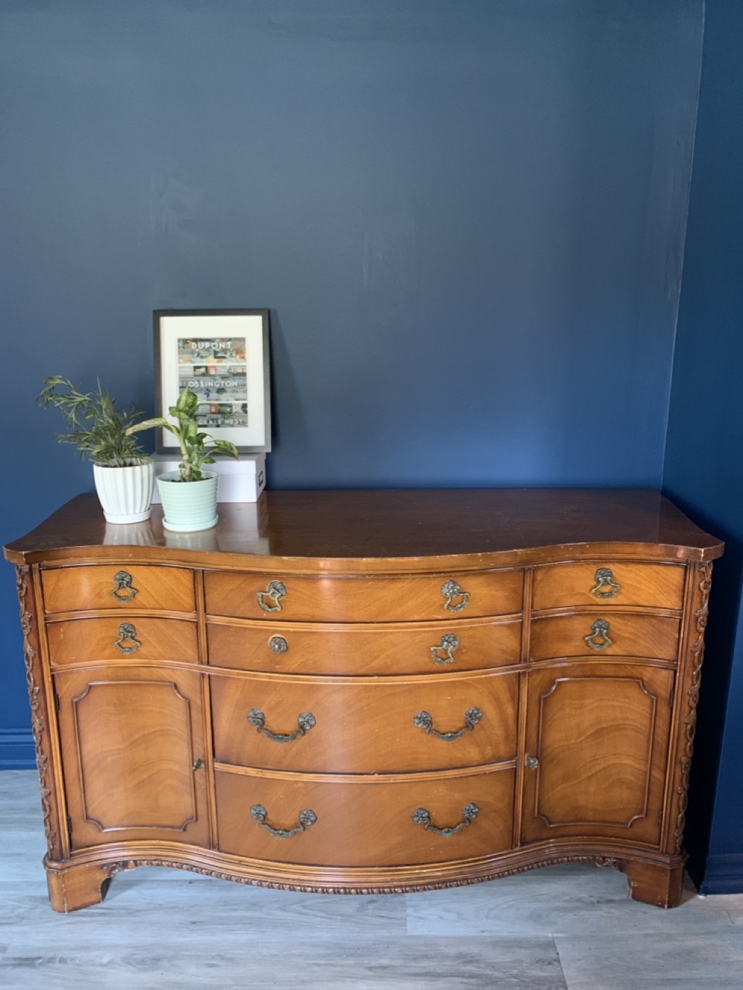 Vintage Wooden Buffet Server - photo 2