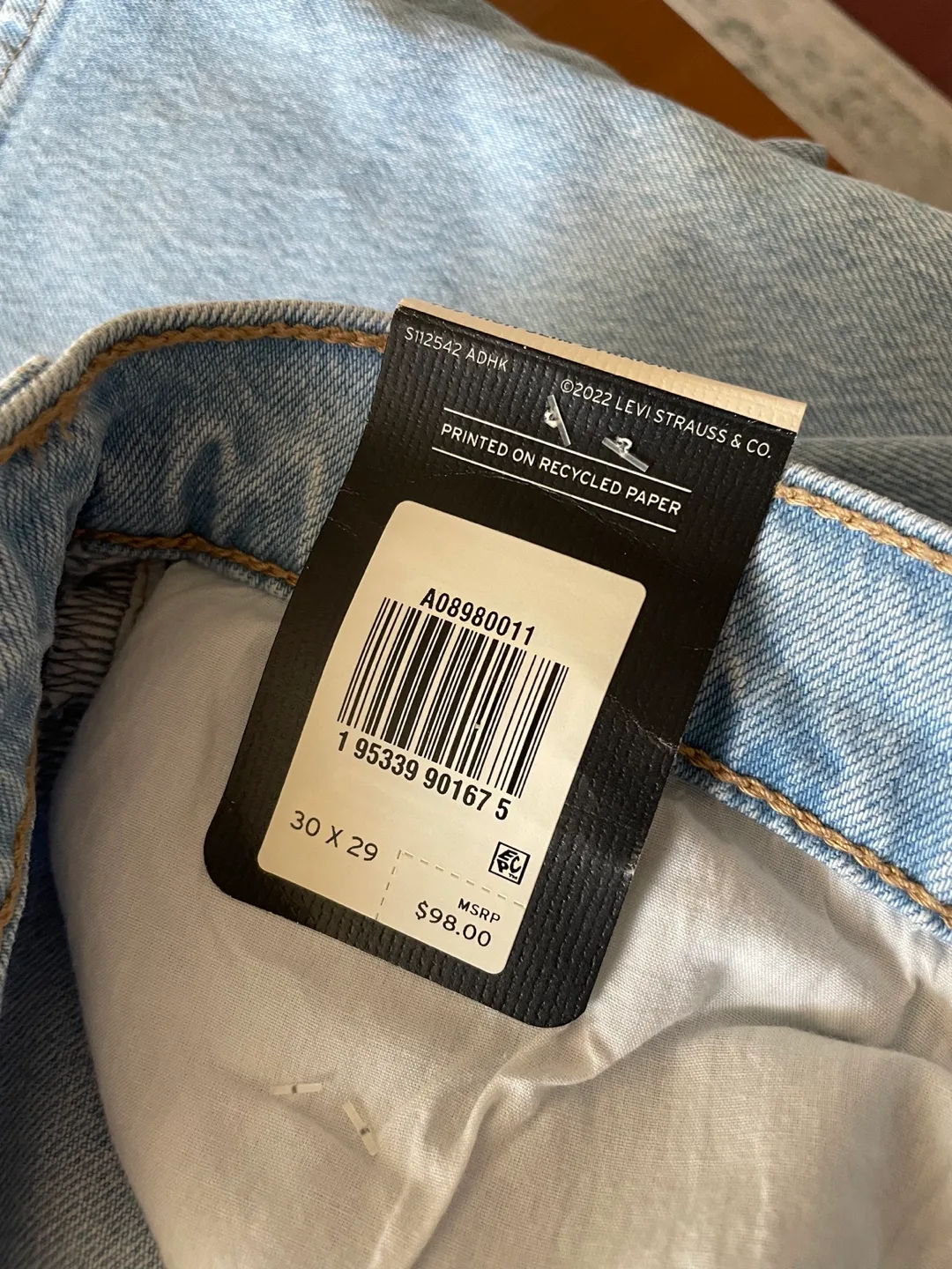 NEW: Levi's 70s High Slim Straight Jeans - Size 30 x 29 image indicator(3)