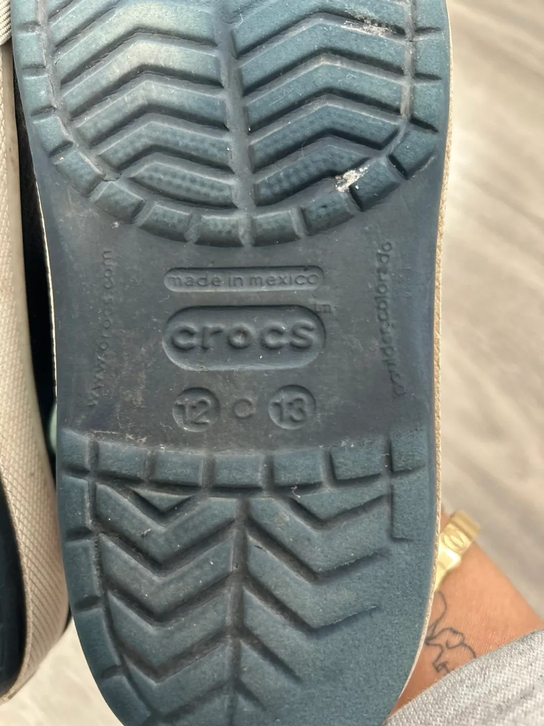 Crocs Kids' Size C12/C13 Navy Blue Clogs image indicator(3)