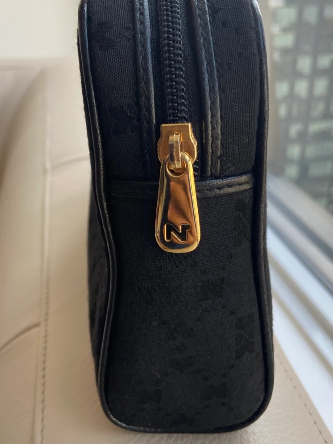 Authentic Nina Ricci Paris Black /Gold Pouch image indicator(3)