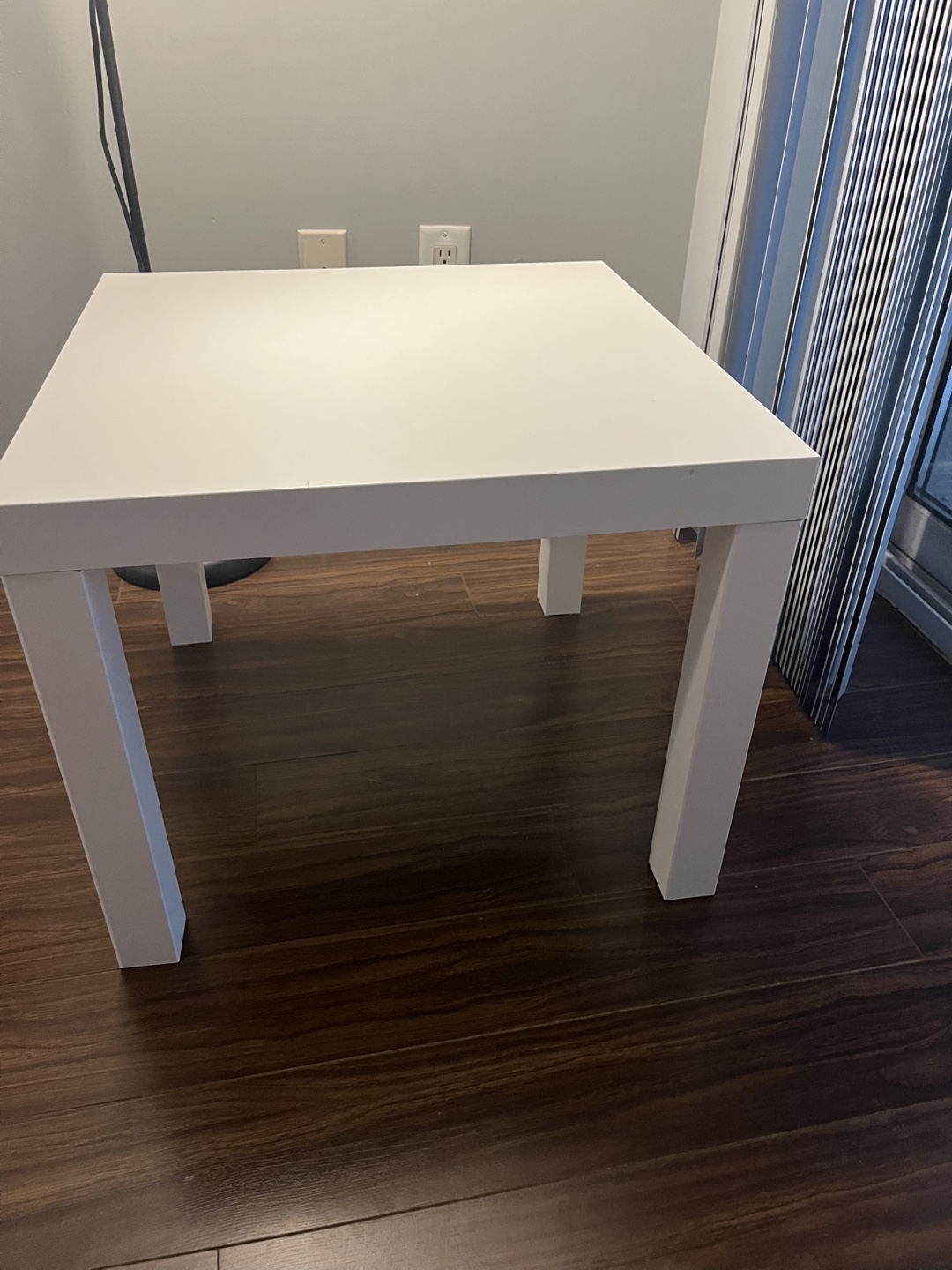 IKEA White Square End Table - photo 2