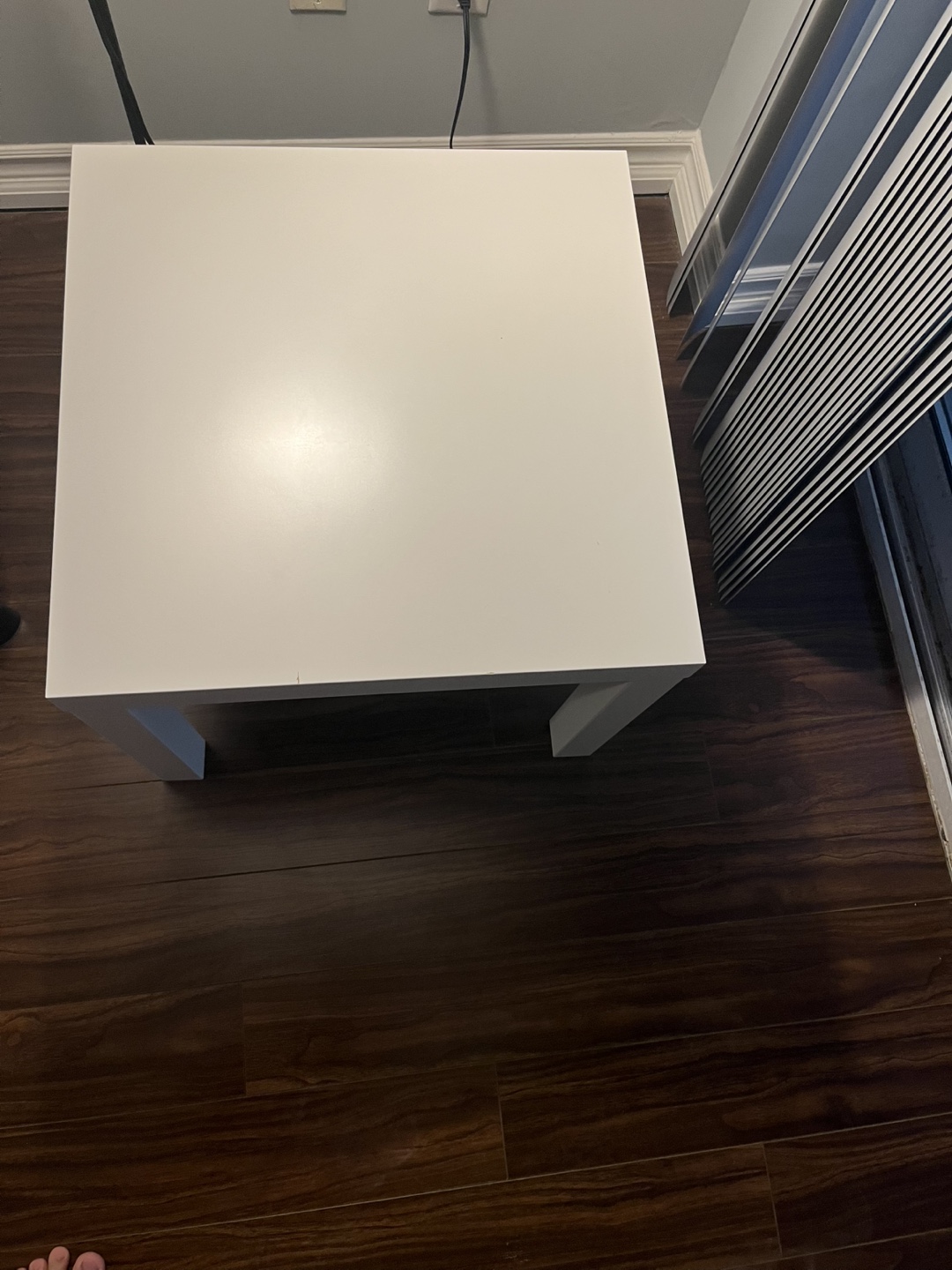 IKEA White Square End Table - photo 3