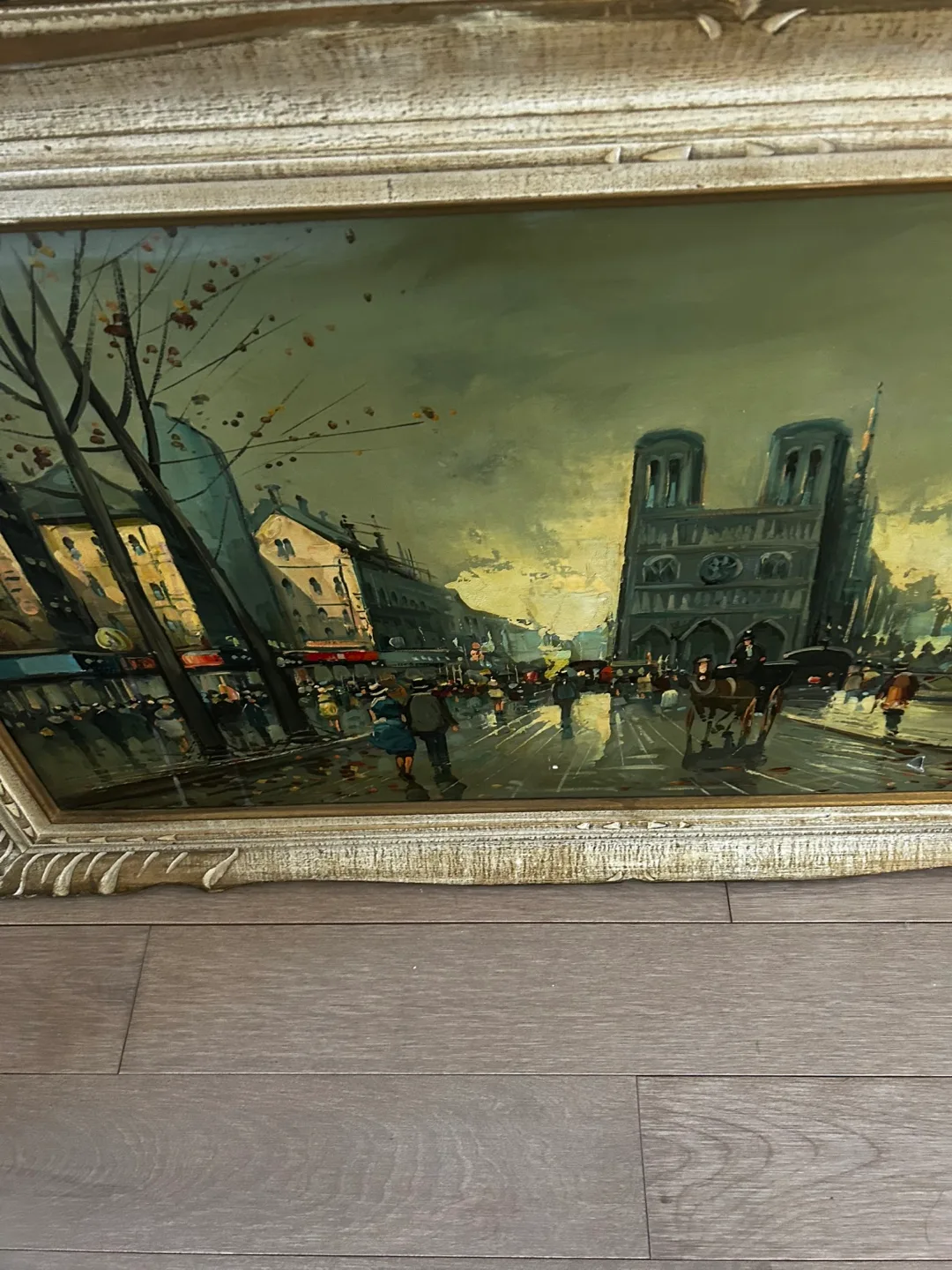 Vintage Parisian Street Scene Painting image indicator(3)