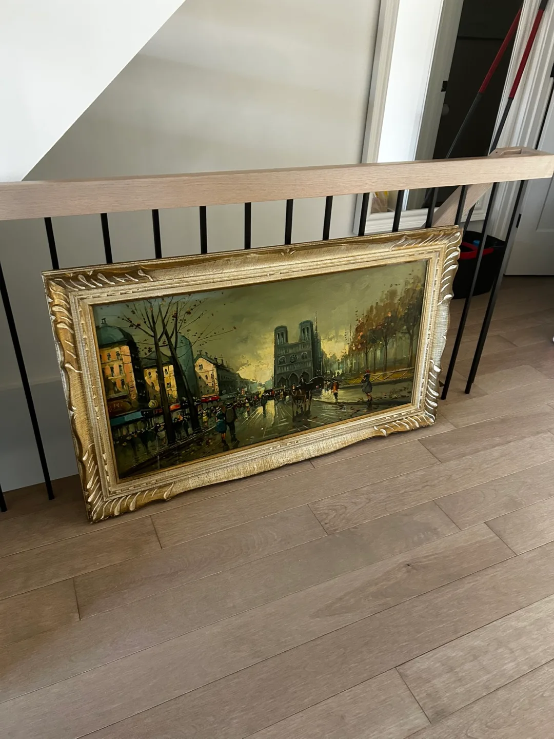 Vintage Parisian Street Scene Painting image indicator(2)