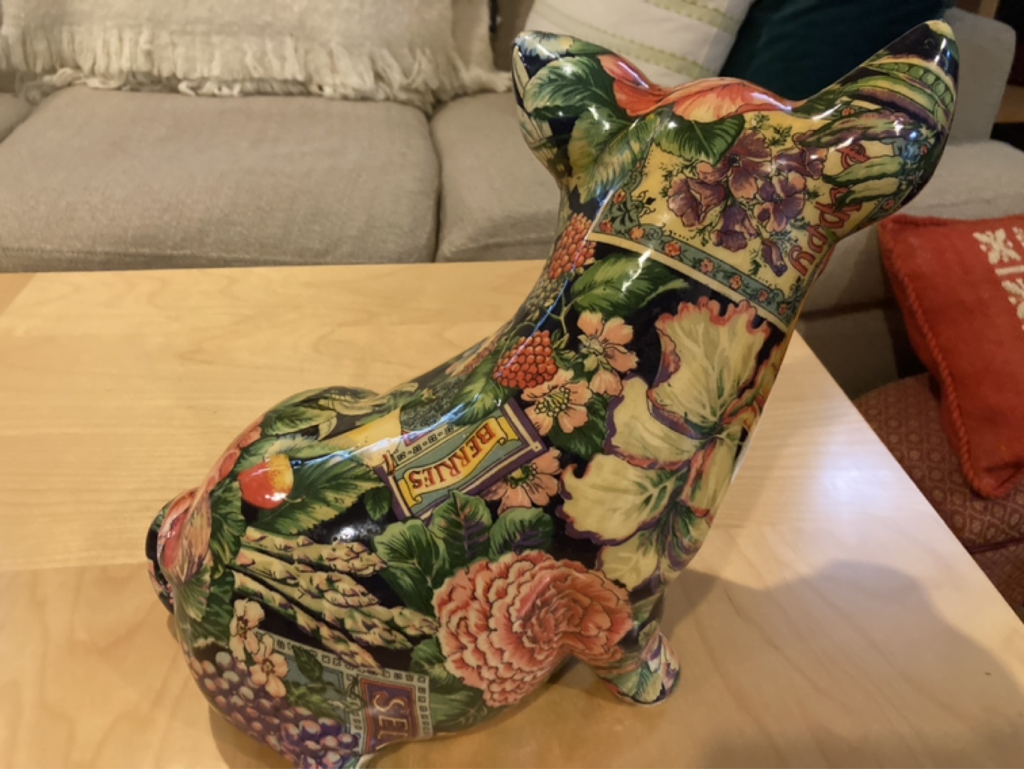 Large colorful pig - photo 2