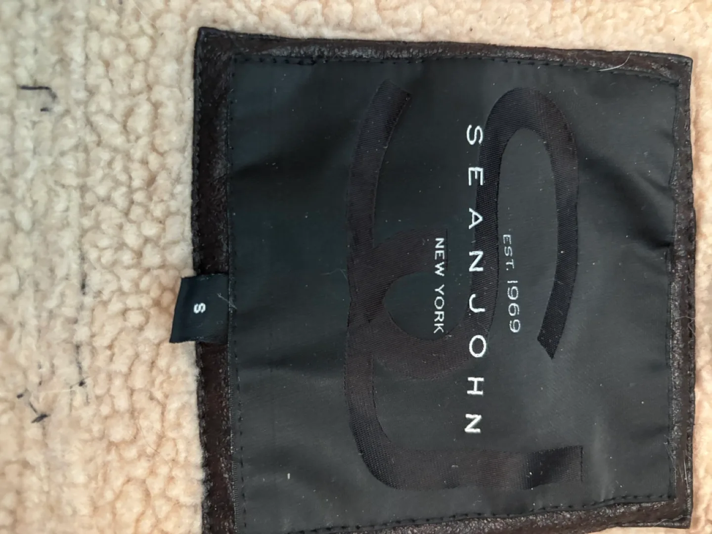 Sean John Men's Brown Aviator Jacket Size Small image indicator(4)