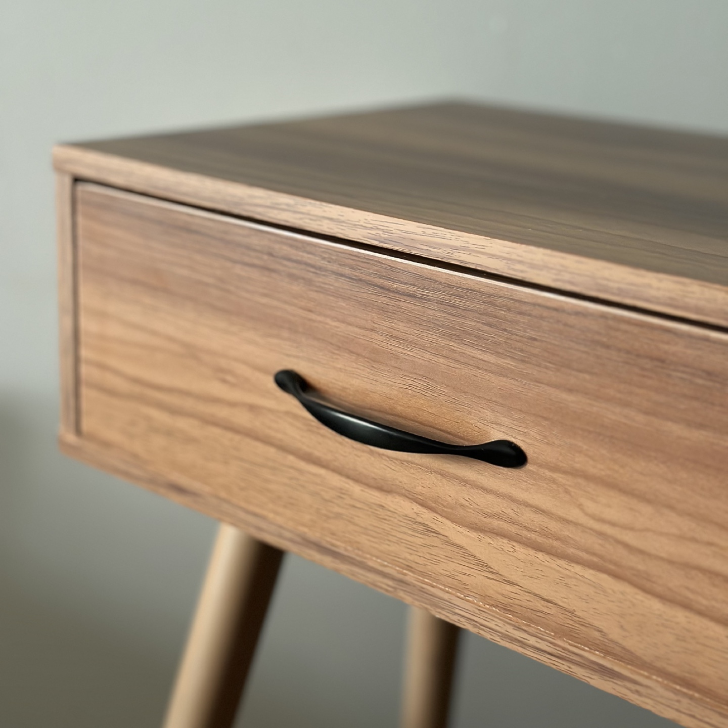 Mid-Century Modern One Drawer Nightstand - photo 2