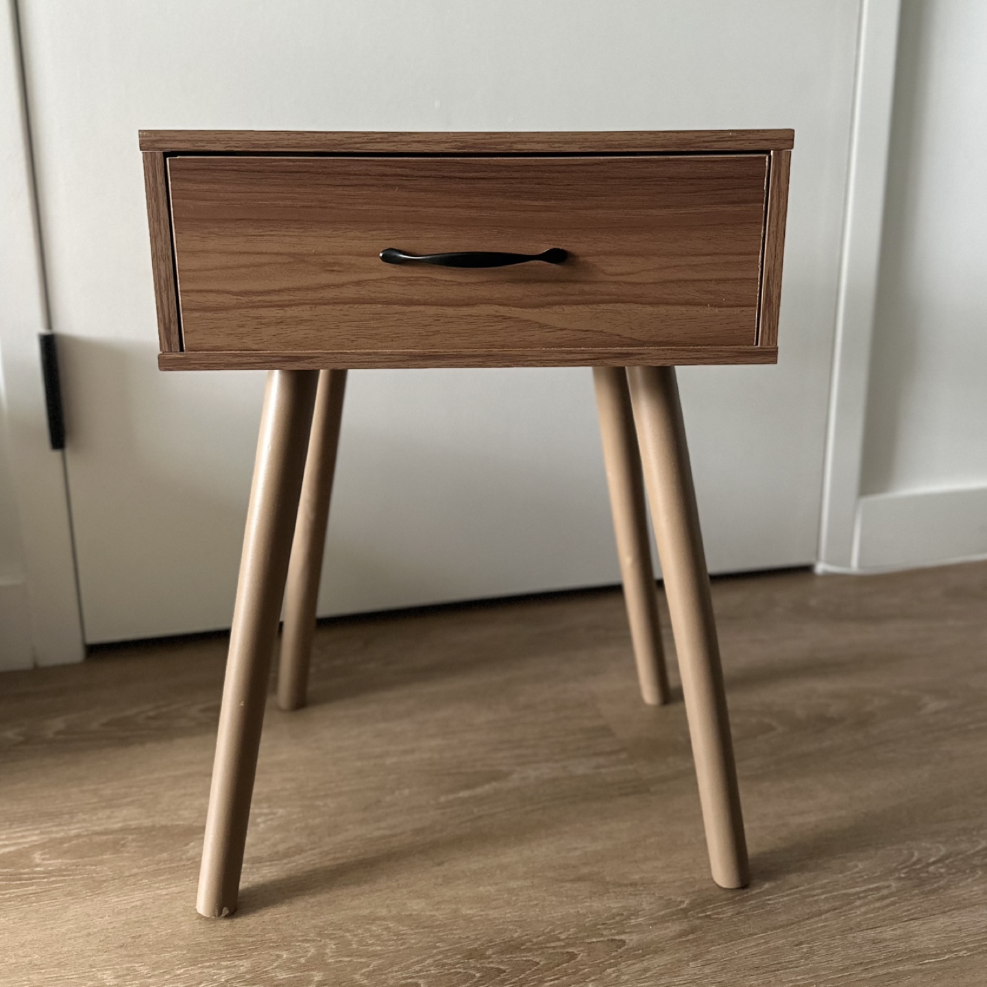 Mid-Century Modern One Drawer Nightstand
