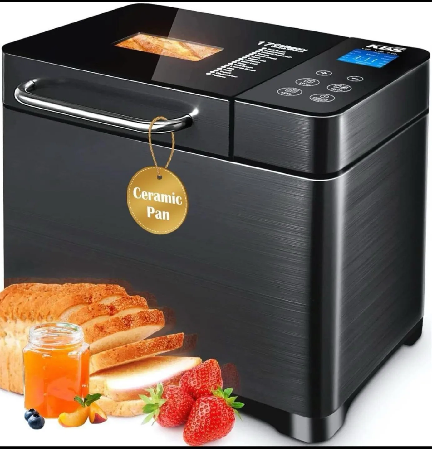 KBS 17-in-1 Bread Maker-Dual Heaters, 710W Bread thumbnail