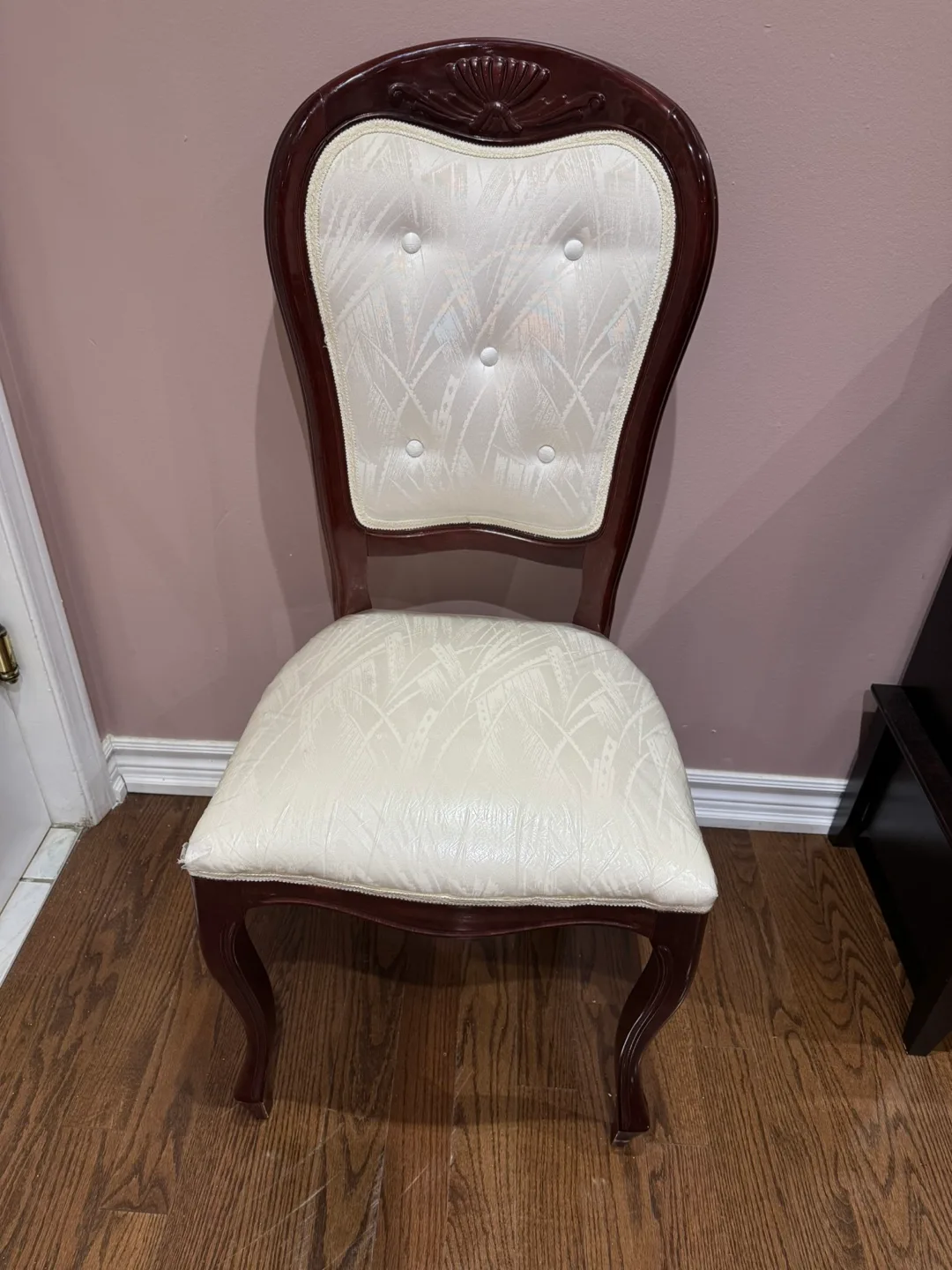 Elegant Dining Set: Table, 6 Chairs, and China Cabinet image indicator(5)