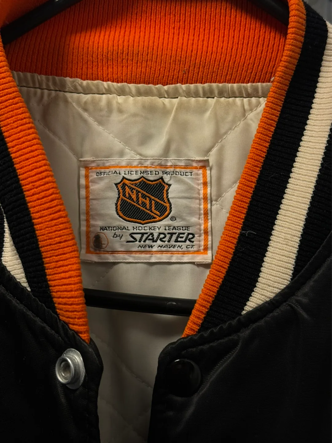 Vintage Philadelphia Flyers Starter NHL Flyers Satin Jacket image indicator(2)