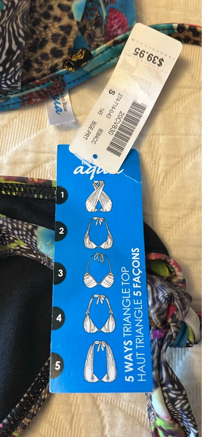 LA VIE EN ROSE Women's Multicoloured Animal Print Bikini image indicator(3)