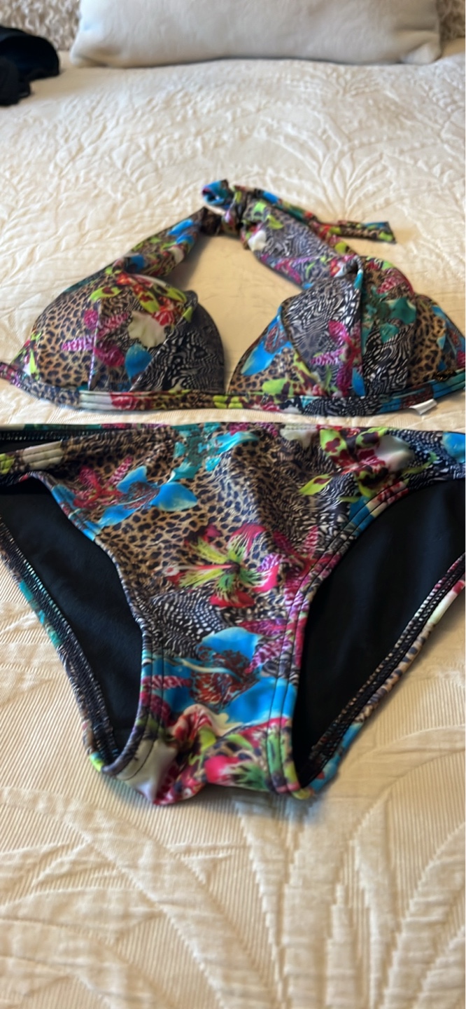 LA VIE EN ROSE Women's Multicoloured Animal Print Bikini