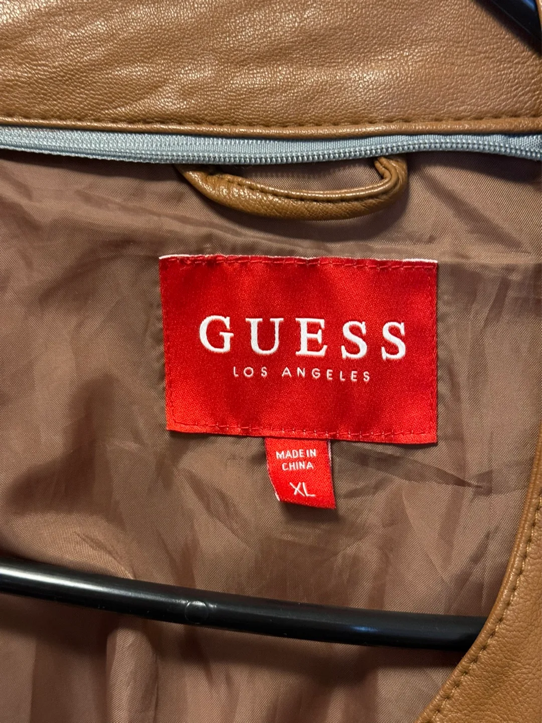 Men's Guess Vegan Leather Jacket - Size image indicator(2)