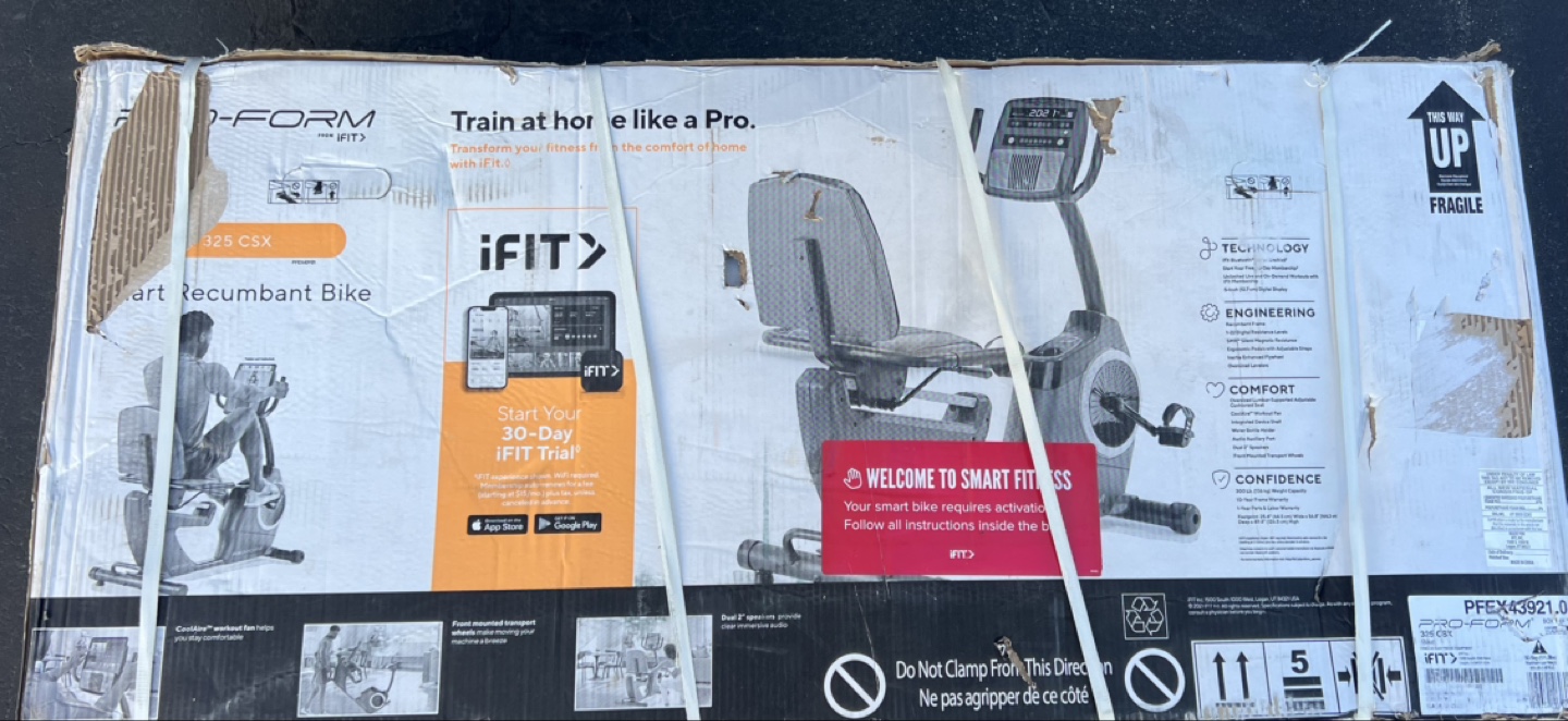 ProForm 325 CSX Smart Recumbent Bike - New in Box - photo 5