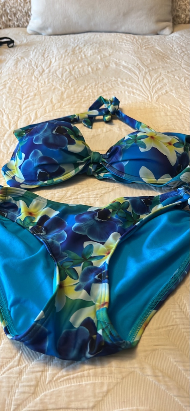 Women's Tropical Floral Print Bikini Swimsuit