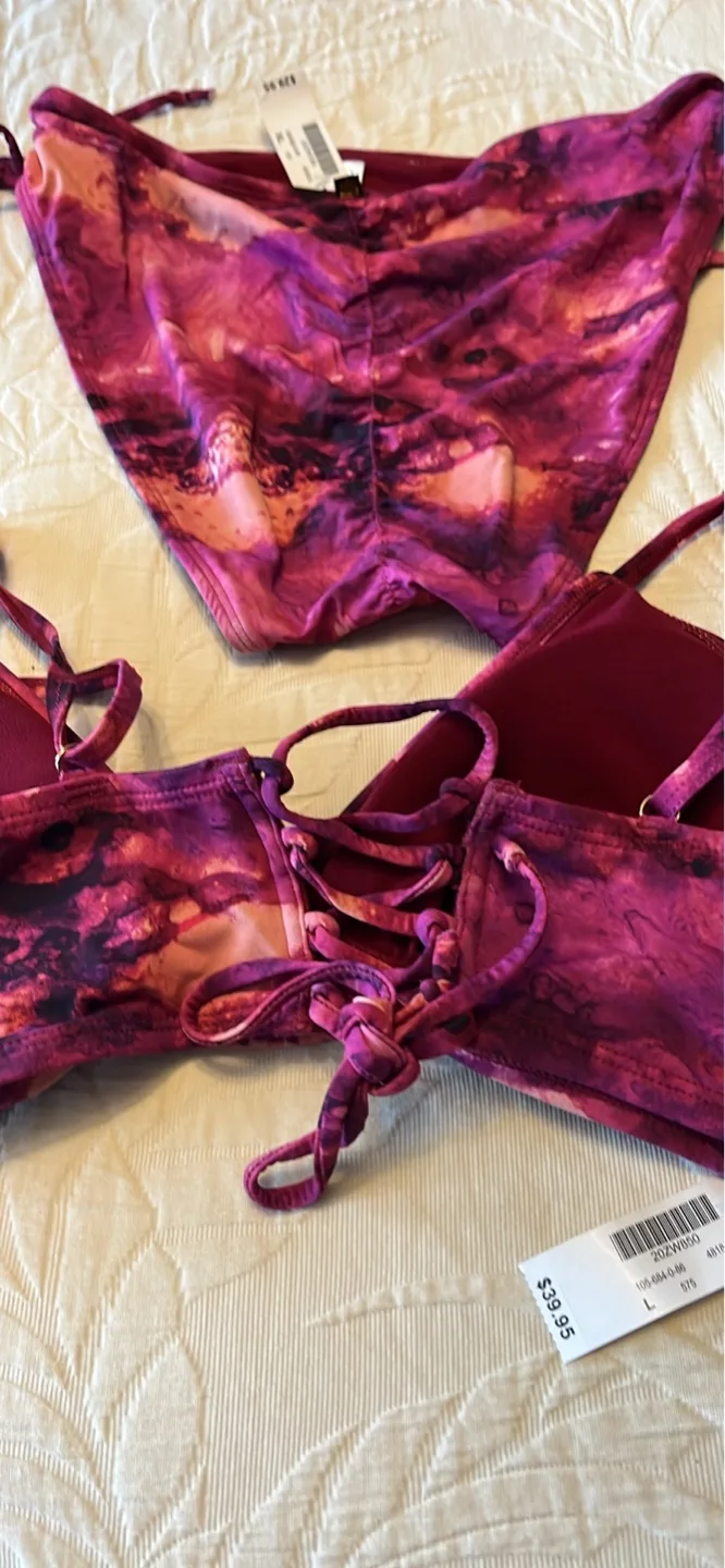 Ambra Women's Tie-Dye Bikini Set - Size Large image indicator(5)