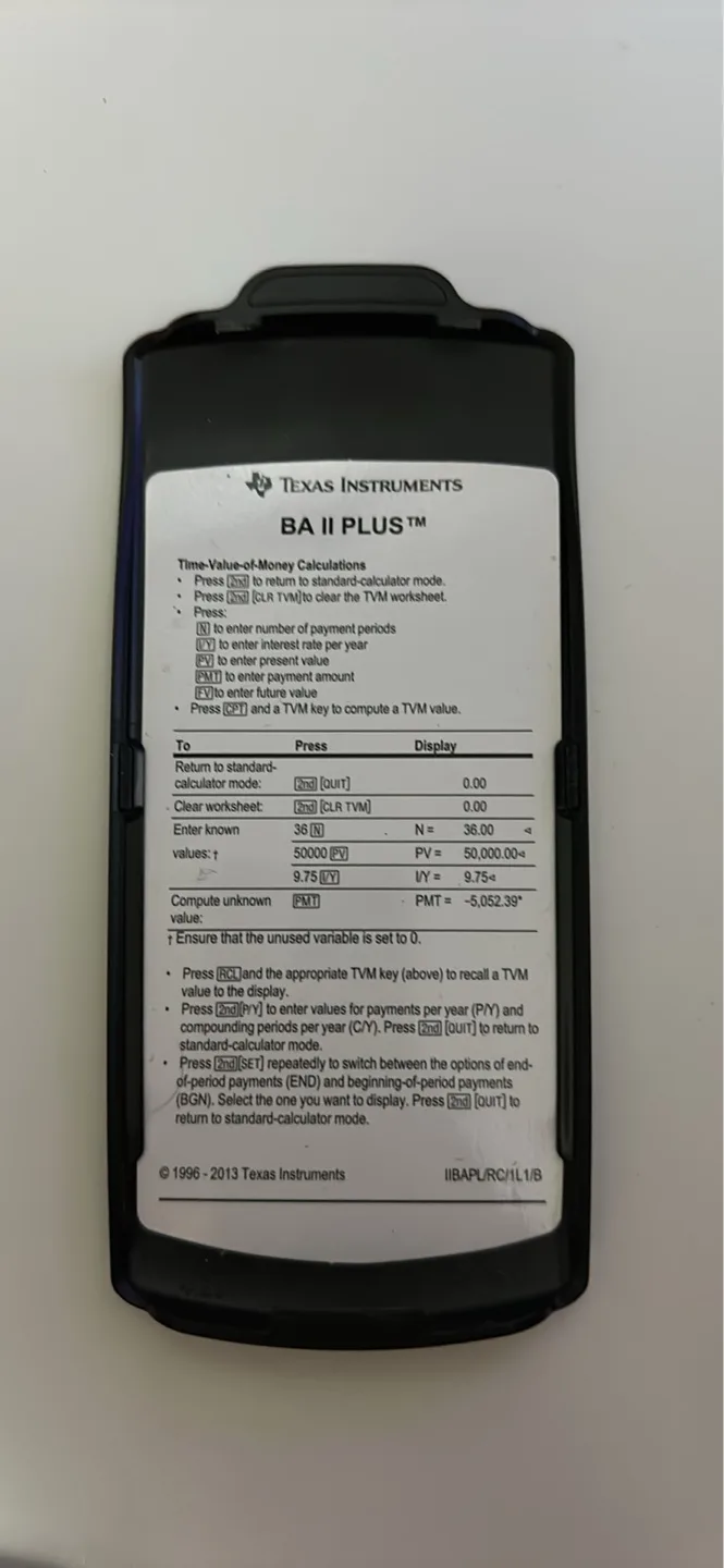 Texas Instruments BA II Plus Business Analyst Calculator image indicator(2)