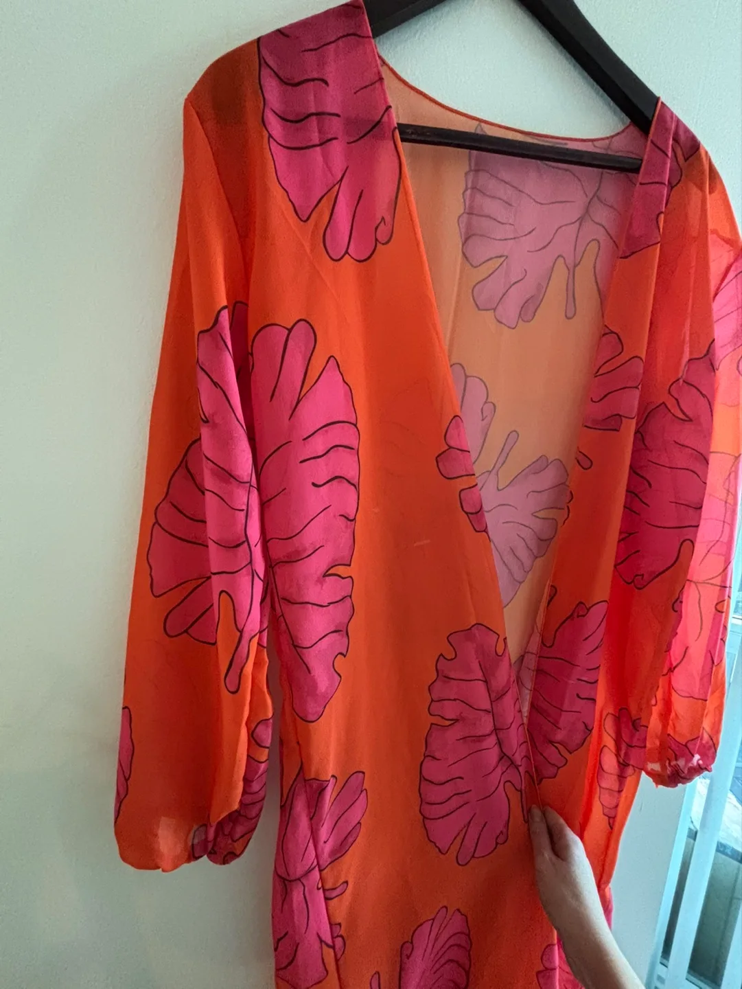 Orange and Pink Kimono (white lotus vibes) thumbnail