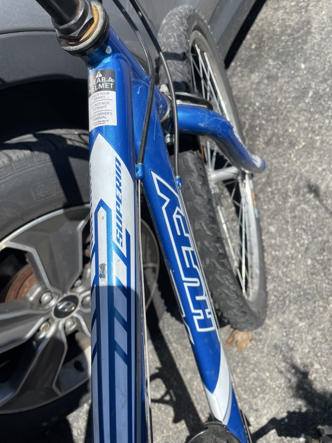 Blue bike bicycle - photo 4