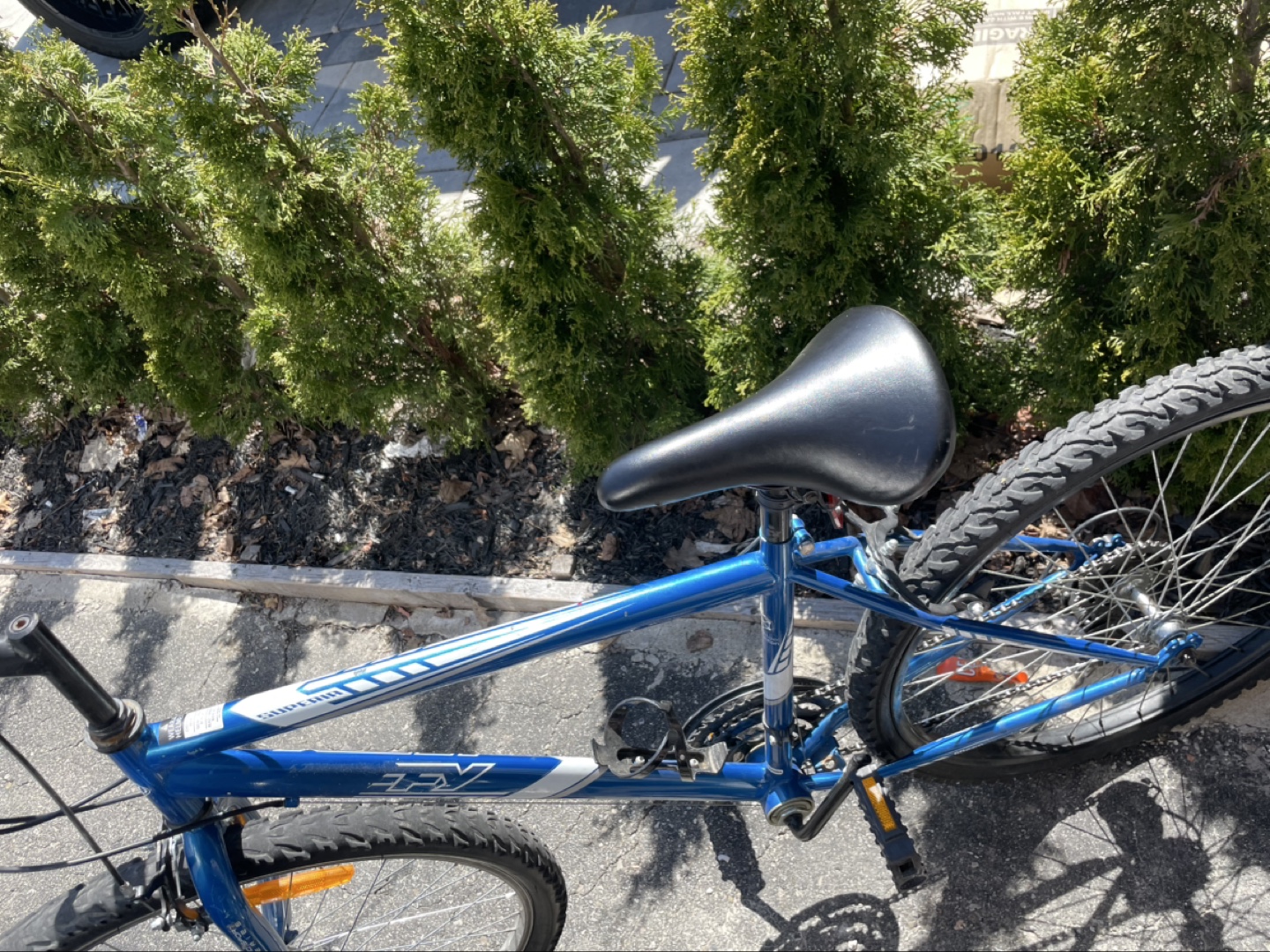 Blue bike bicycle