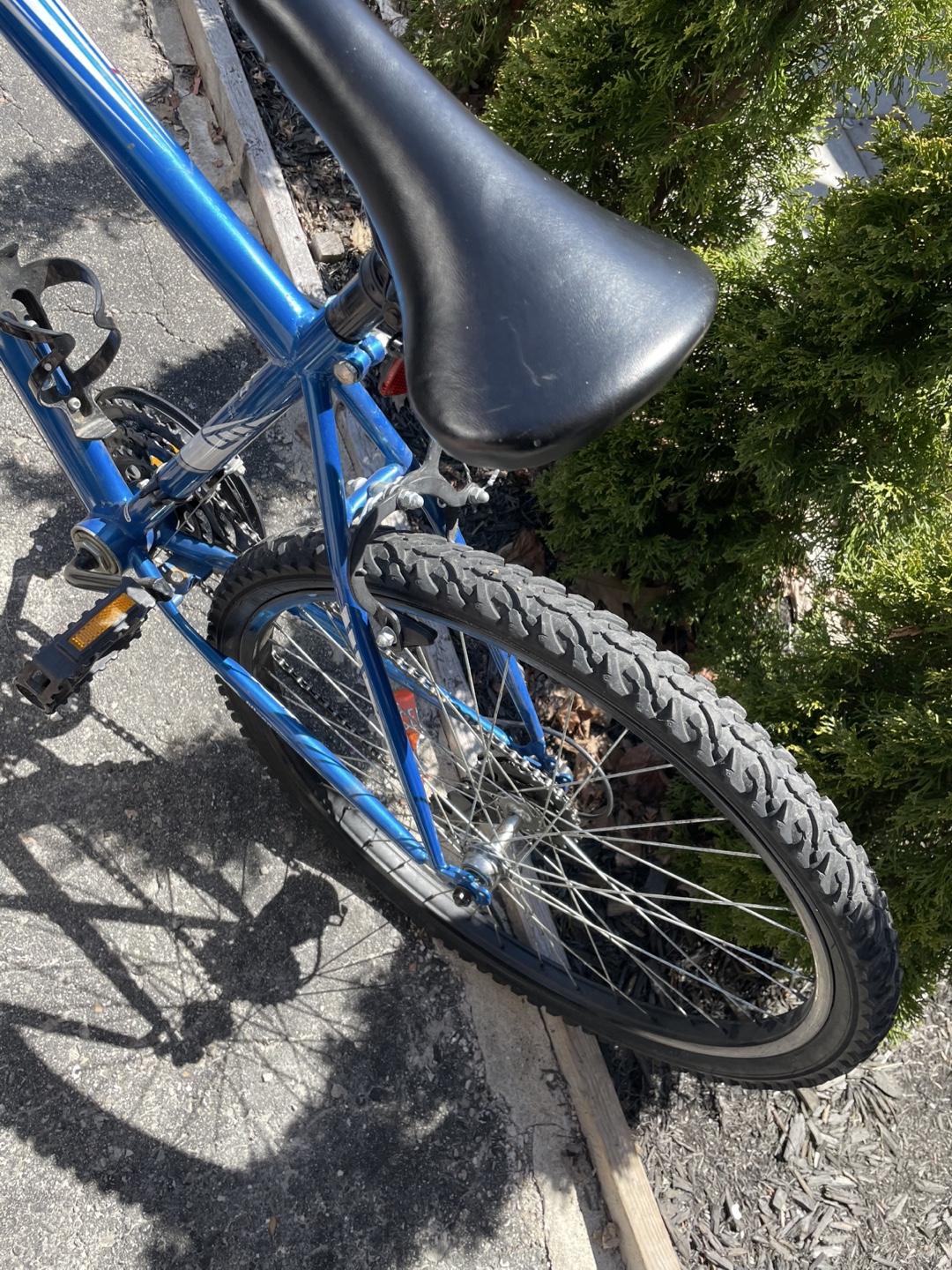 Blue bike bicycle - photo 5