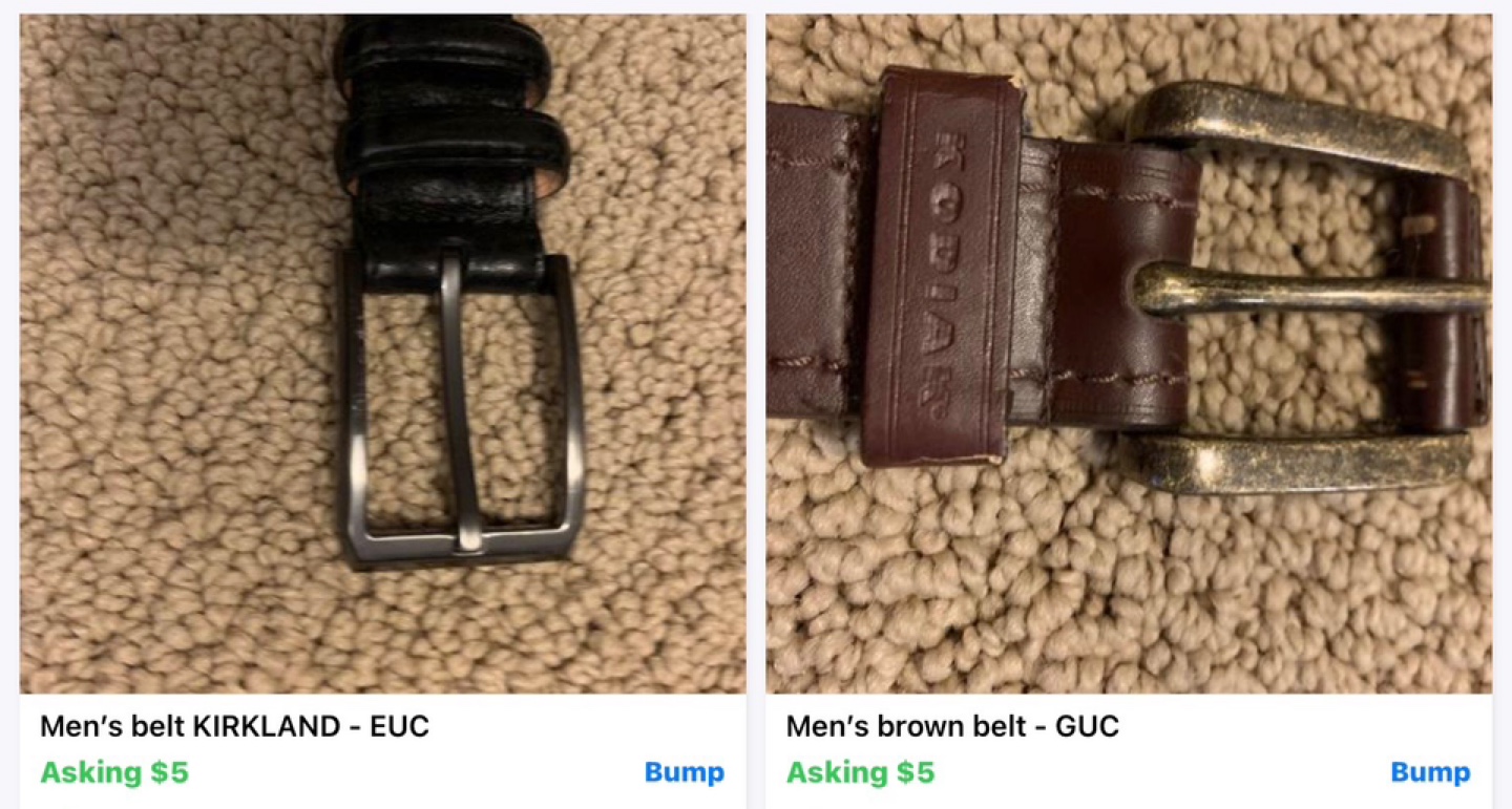 💚Men's Leather Belts 36 & 38
